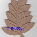 Feuille automne MDF12 cm à décorer
