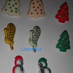 Lot de 8 boutons hiver plastique de 20 mm pour la couture