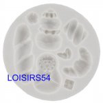 Moule silicone souple et épais motif gourmandises 8 pièces