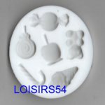 Moule silicone souple motif bonbons 6 pièces