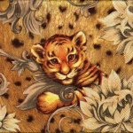Serviette papier Bébé tigre 33 cm X 33 cm 3 plis
