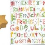 Boite carton Etoile 80 mm x 50 mm + joyeux Noel