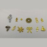 Breloques métal motif croix lot de 12 pièces