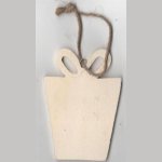 Cadeau en bois à peindre 80 mm x 50 mm