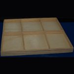 Cadre bois collection 6 cases 185 mm x 155 mm