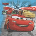 Serviette papier Cars2 et Sally de 33 cm X 33 cm 2 plis