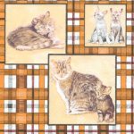 Serviette papier chat et son petit 33cm X 33 cm 3 plis