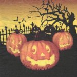 Serviette papier citrouille et halloween 33 cm X 33 cm 