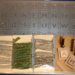 Coffret décoration Alphabet couleur argent