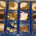 Coffret décoration scrap or