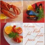 Serviette papier crabe et moule 33 cm X 33 cm 3 plis