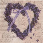 Serviette papier fleurs bleu couronne 33 cm X 33 cm 3 plis
