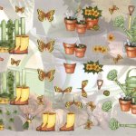 Feuille 3D jardinage et Printemps
