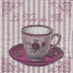 Serviette papier la valse des thes 25 cm x 25 cm 3 plis