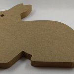 Lapin MDF à peindre 140 mm x 160 mm