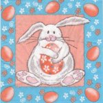 Serviette papier lapin blanc 33 cm X 33 cm 3 plis
