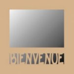 Miroir MDF BIENVENUE 380 mm X 380 mm