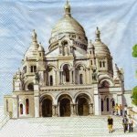 Serviette papier Montmartre 33 cm X 33 cm 3 plis