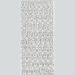 Stickers Nombre couleur transparent 230 mm x 100 mm
