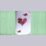 Plaque embossage motif coeur