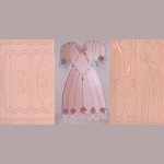 Plaque embossage motif robe