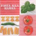 Serviette papier Pasta mamma 33 cm X 33 cm 3 plis