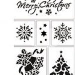 Pochoir Merry Christmas 200 mm x 150 mm