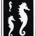 Pochoirs hippocampe pour carte 3D