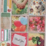 Feuilles 3D Printemps et chat
