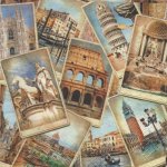 Serviette papier Rome et italie  33 cm X 33 cm 3 plis