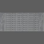 Stickers Bonnes Fêtes argent 230 mm x 100 mm
