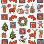 Sticker Noël et Merry Christmas 