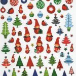 Stickers lutins et sapins de Noël