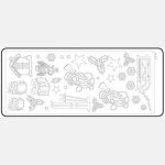 Stickers hiver 230 mm x 100 mm