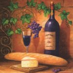 Serviette papier raisin rouge 33 cm X 33 cm 3 plis