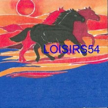 Serviette papier chevaux sauvage