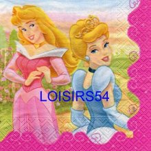 Serviette papier 4 princesses