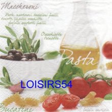 Serviette papier pasta Bucatini