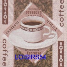 Serviette papier café espresso
