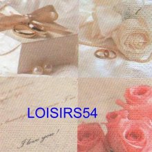 Serviette papier bijoux et roses