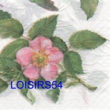 Serviette papier rose canina
