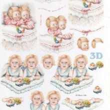 Feuilles à découper 3D  2 enfants