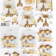 Feuilles à découper 3D 2 petites soeurs