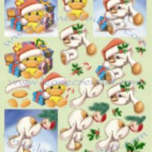 Feuilles à découper motif Noël