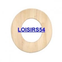 Chiffre en bois 1,85 cm N° 0 - lot de 5 pieces