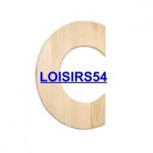 Lettre bois 1,85 cm C lot de 5 pieces