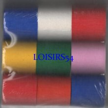 Papier crépon lot de 9 x 10 M couleur divers