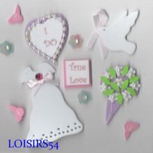 Stickers mariage autocollant mousse pour décoration