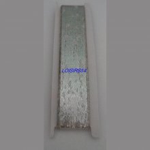Ruban argenté 1,5 cm x 100 cm pour décoration scrap