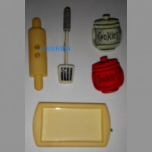 Lot de 4 boutons cookie plastique de 20 mm pour la couture